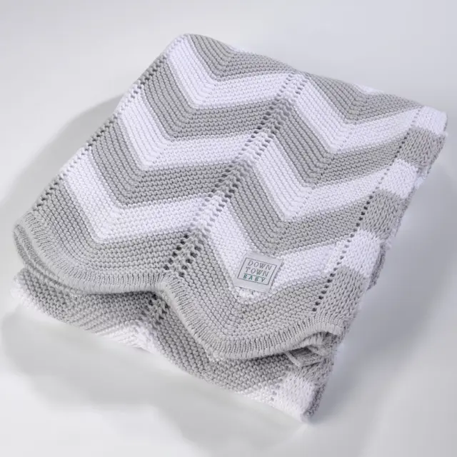 Κουβέρτα βαμβακερή DT456 Λίκνου 75x105 Grey