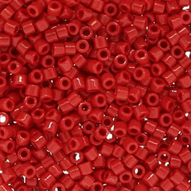 Χάντρα Miyuki Delica 10/0 - DBM0723 - Opaque Red ~7gr