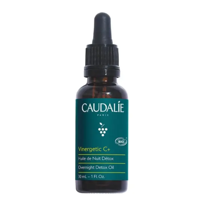 Caudalie Vinergetic C+ Ξηρό Βιολογικό Λάδι Προσώπου για Ενυδάτωση , Αντιγήρανση , Λάμψη & Θρέψη με Έλαιο Άγριο Τριαντάφυλλο 30ml