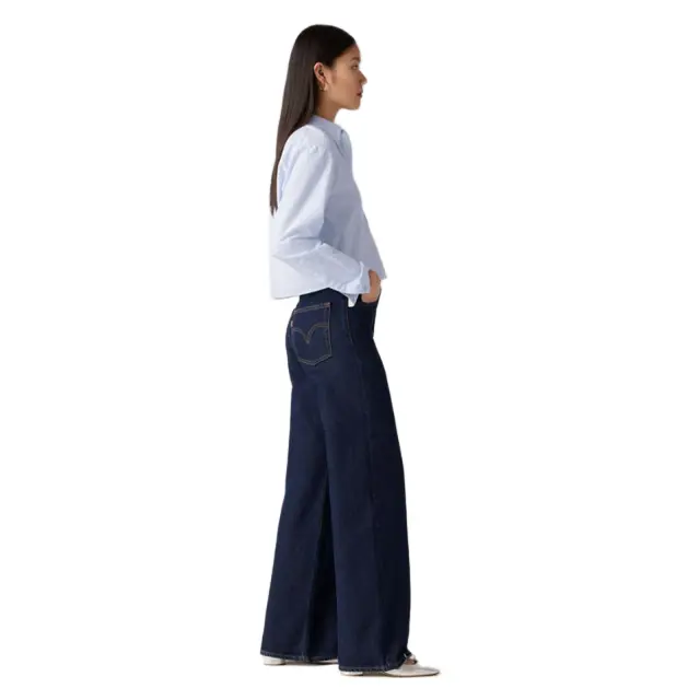 Levi's Ribcage Wide Leg Jeans γυναικείο τζιν παντελόνι A60810019-1 2