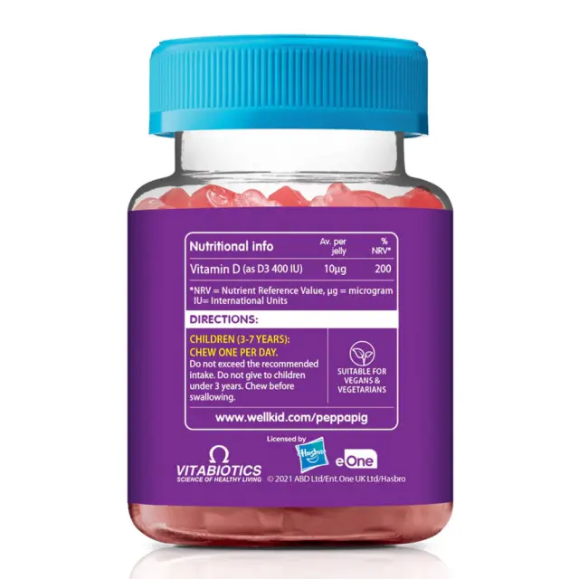 Vitabiotics Wellkid Peppa Pig Vitamin D 400 IU 2
