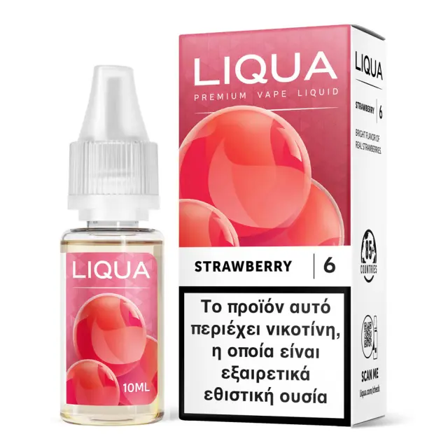 Liqua Strawberry 6mg 10ml Υγρό Αναπλήρωσης