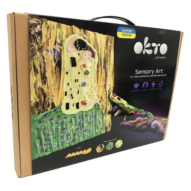 Okto DIY Δημιουργικό Σετ Ζωγραφικής 3D με Πηλό Gustav Klimt The Kiss 12-99 ετών 10006