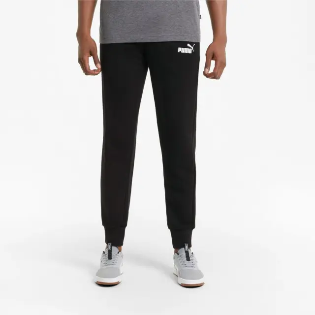 Puma Ess Logo Pant (586716-01) - Μαύρο - S
