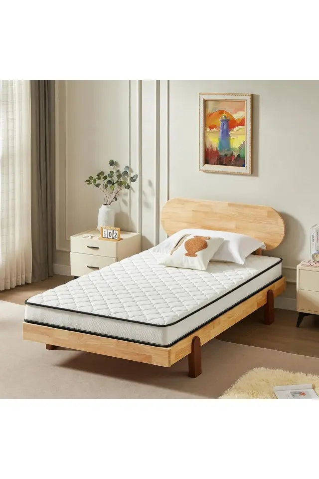 Stewehome Ορθοπεδικό στρώμα αφρού μονό για ύπνο 190x90x15 cm 2