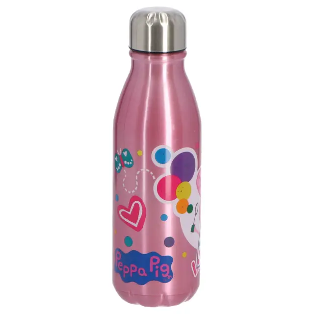 ΠΑΓΟΥΡΙ Peppa Pig Aluminium Drinking Bottle 600ml - Happy 4620-2205 3