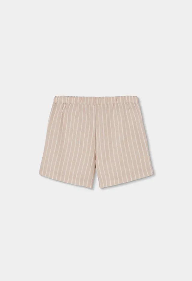 Boboli Linen βερμούδα σορτς ριγέ για κορίτσι 723046-9797 2