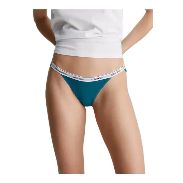 Calvin Klein Γυναικείο Slip Bikini Modern Logo, Χρώμα Chesapeake Bay - XL