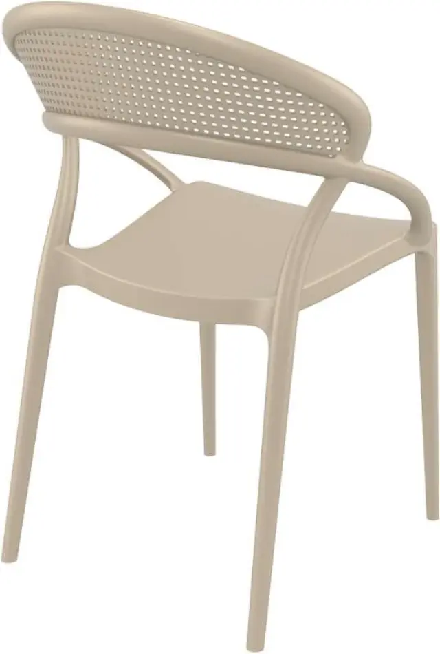 Καρέκλα Στοιβαζόμενη SUNSET Dove Grey PP 54x56x82cm 2