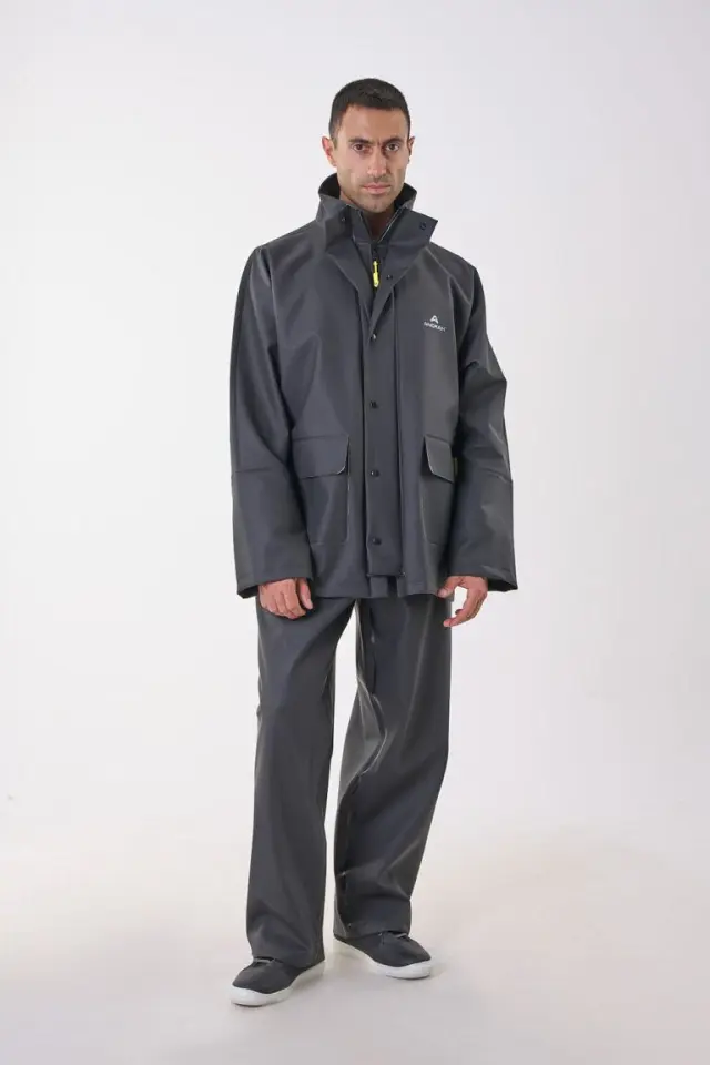 Anorak Αδιάβροχο Κοστούμι Street Long Μαύρο - 2XL