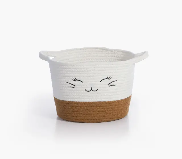 Nef-Nef Homeware Καλάθι Hilda 39x27x5 Λευκό