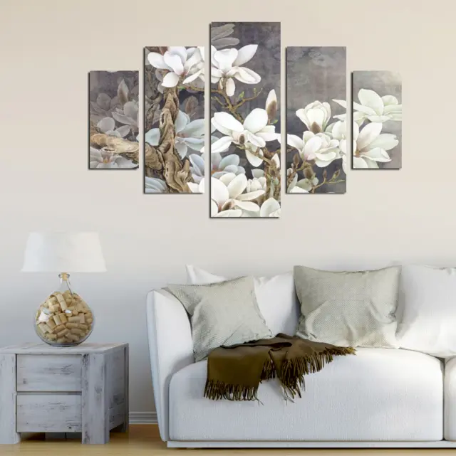 ΠΕΝΤΑΠΤΥΧΟΣ ΠΙΝΑΚΑΣ MDF MAGNOLIA KOBUS ​FB97207.01 82X56x0,3 εκ. 3