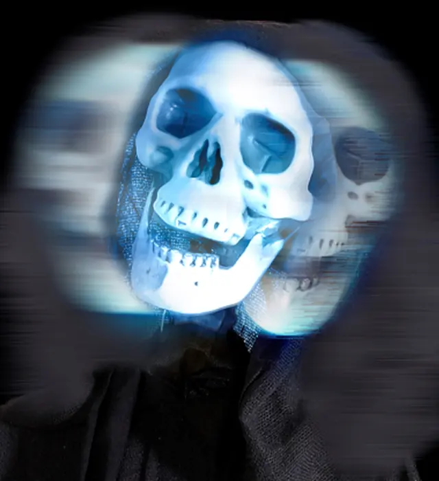 Αποκριάτικο Διακοσμητικό Grim Reaper με Ανιχνευτή Κίνησης 162εκ (Widmann) (W-01408) 3