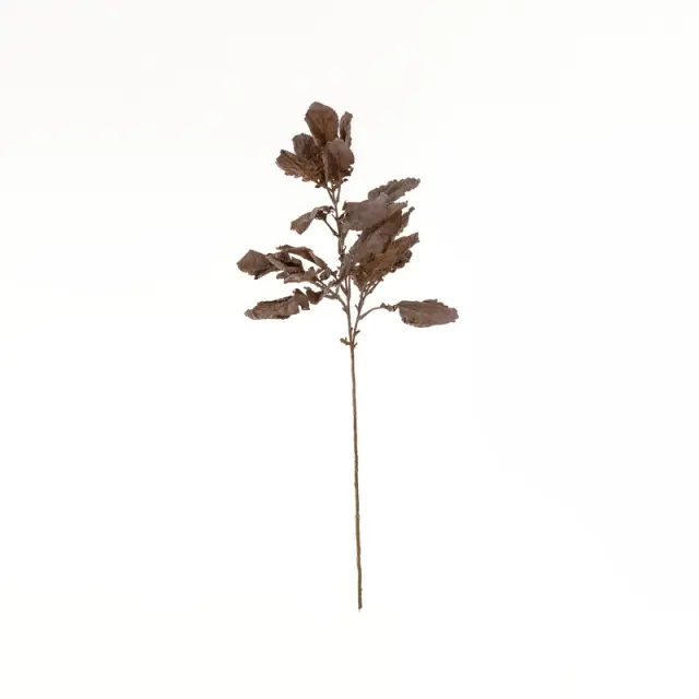 Φύλλα Χρυσάνθεμου κλαδί τεχνητό, καφέ, 76cm