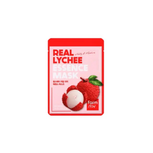 Farmstay Real Lychee Essence Mask Μάσκα με Εκχύλισμα Λίτσι, 23ml