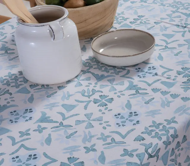 ΤΡΑΠΕΖΟΜΑΝΤΗΛΟ CYANER BLUE 140X140 NEF-NEF HOMEWARE 2