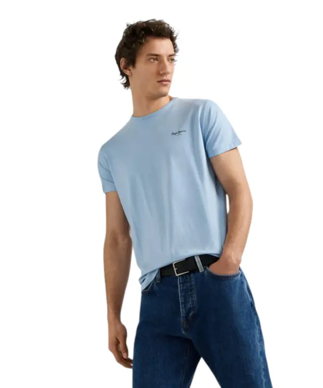 Pepe Jeans - Ανδρικό T-shirt Original Basic PM5010180-532 Γαλάζιο 2
