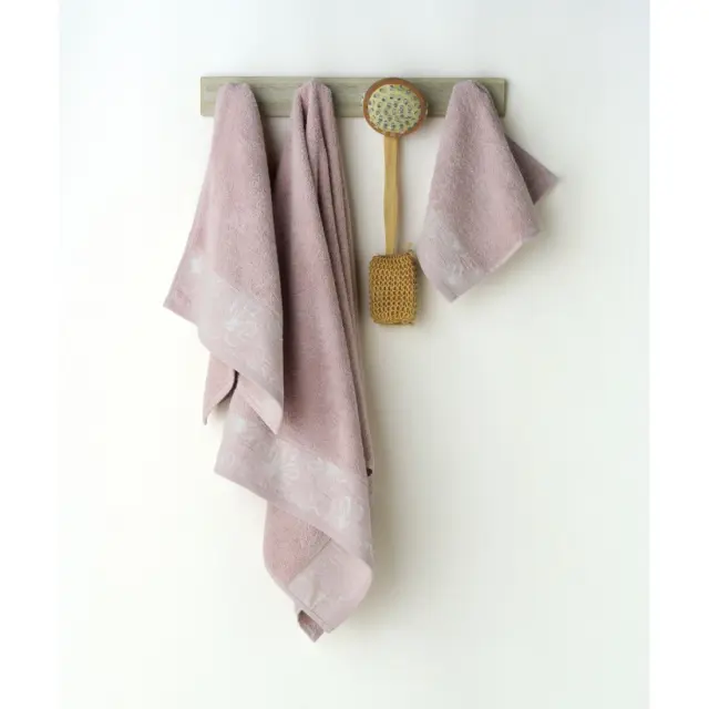Σετ Πετσέτες 3 Τεμαχίων Kentia Belagio 35 Pink 70x140,50x90,30x50 2