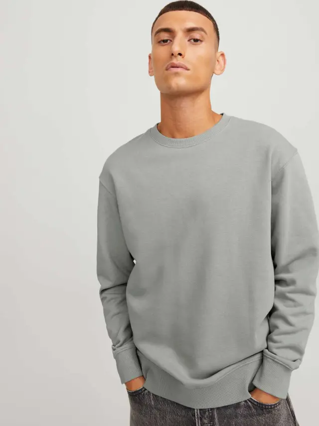 JJESTAR BASIC SWEAT CREW NECK NOOS Ultimate Grey 2