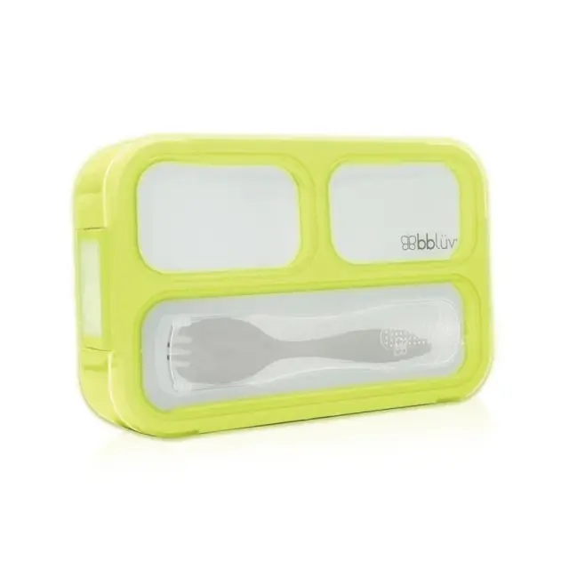 BBluv Bento Box Δοχείο Φαγητού με Κουτάλι Lime
