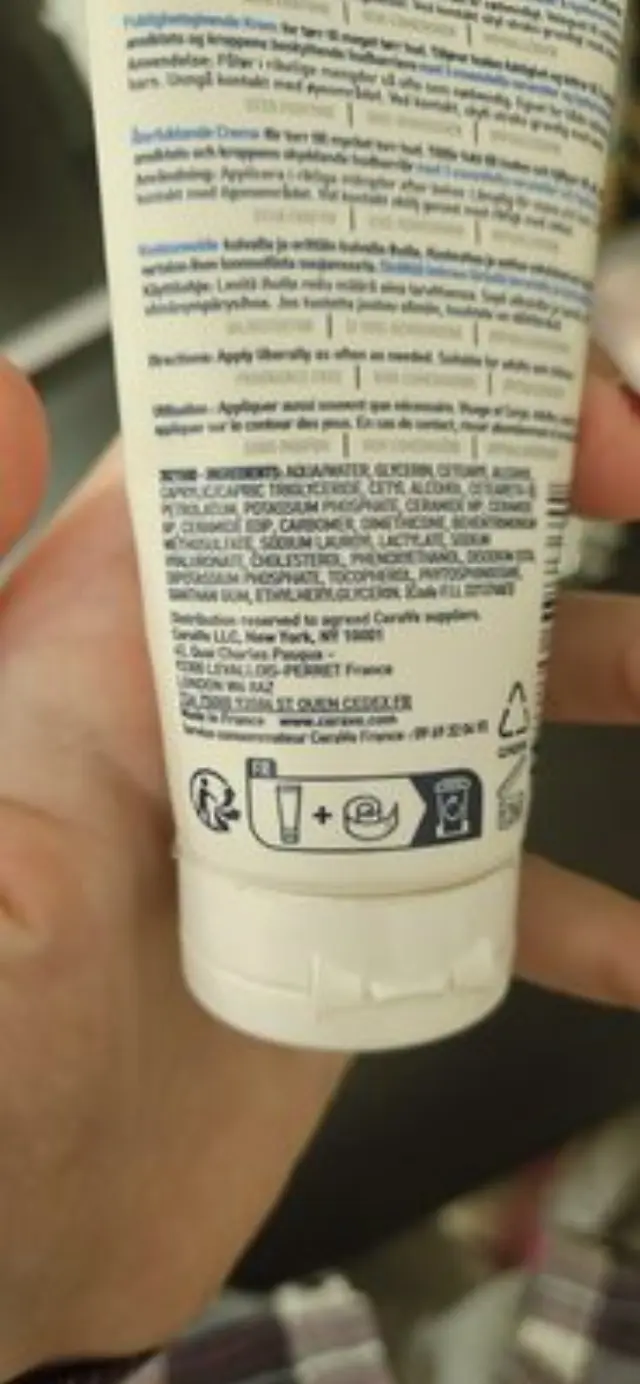 CeraVe Moisturising Cream Ενυδατική Κρέμα Προσώπου και Σώματος 50ml με Ceramides και Υαλουρονικό Οξύ 50ml 2
