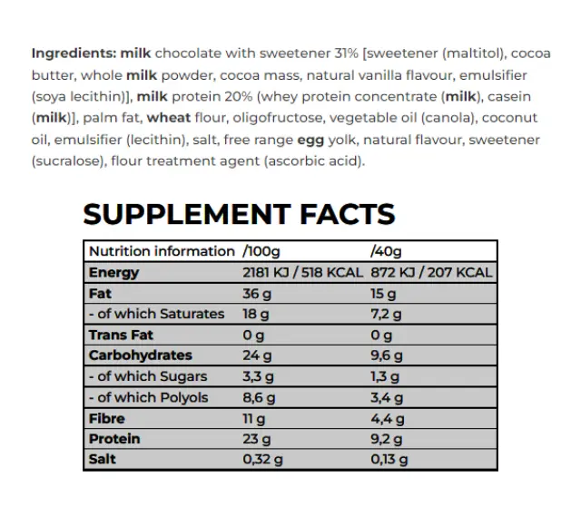 Nanosupps Protein Wafer Salted Caramel, 40 g 2