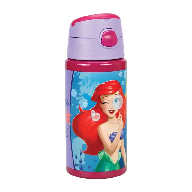 Παγούρι αλουμινίου με καλαμάκι Disney Mermaid 500ml
