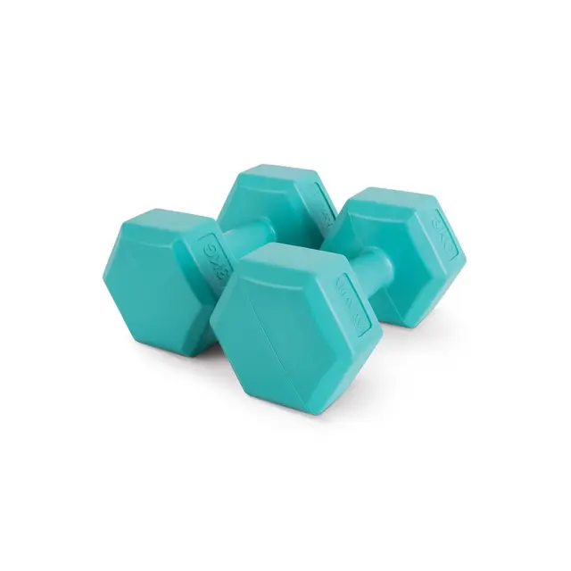 Amila Hex Plastic Series Dumbbell 3.0 kg Weight Πράσινο 44534 (Amila) - One Size