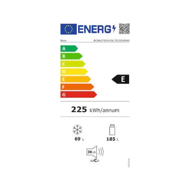 ΨΥΓΕΙΟΚΑΤΑΨΥΚΤΗΣ (177,5χ54χ54,5) BCNA 275 E41SN BEKO 2