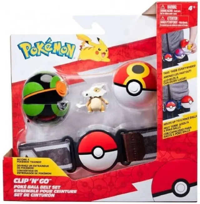 Pokemon Clip 'n' Go Ζώνη Poke Balls Φιγούρα Cubone Wave 15 / JW095283-W15 (Jazwares)