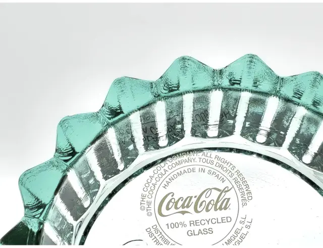 Γυάλινο Mπωλ Glass Drops Coca Cola (9013) Aπό 100% ανακυκλωμένο γυαλί, Xωρητικότητας 350ml, Διαστάσεων Ø 14 x Υ 5 cm 9013 3