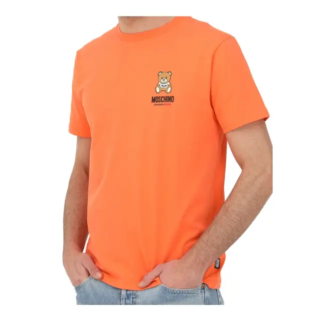Moschino Ανδρικό T-Shirt Teddy Logo, Χρώμα Πορτοκαλί - M 2