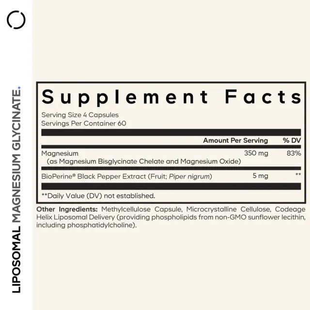 Codeage Liposomal Magnesium Glycinate 2