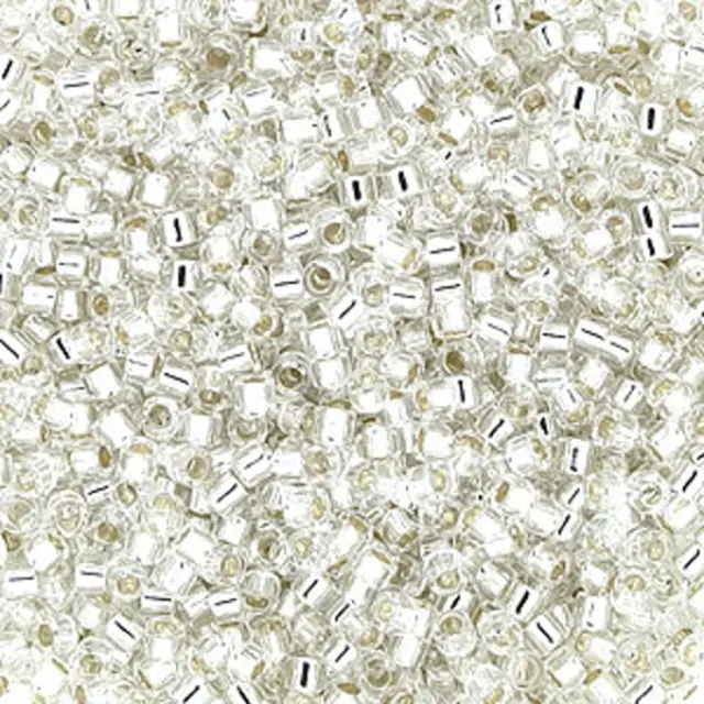 Χάντρα Miyuki Delica 11/0 - DB0041 - Transparent Silver Lined Crystal ~7gr