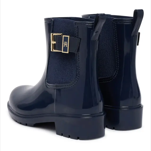 Γυναικεία Μποτάκια Tommy Hilfiger Rain Boot FW0FW09543-DW6 Μπλε Μπλε - 37 3
