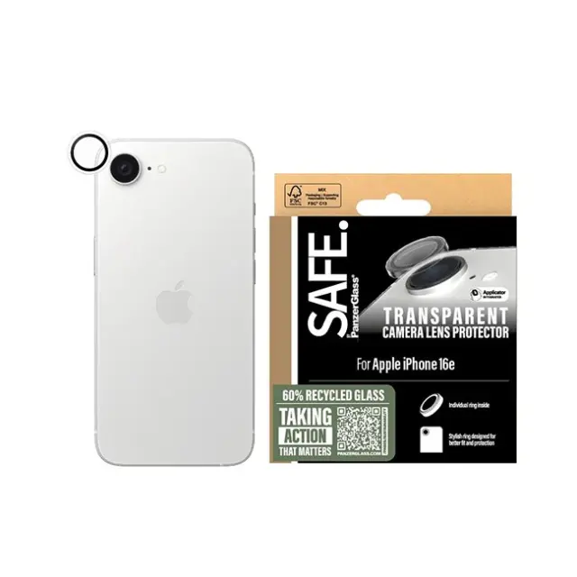 SAFE Camera Protector Clear iPhone 16e (SARRITRG29845)