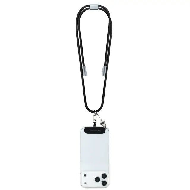 Karl Lagerfeld Ikonik Charm Strap with Integrated Charging Cable USB-C/USB-C Black 2