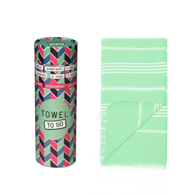 Towel To Go Capri Πετσέτα Θάλασσας - Hammam Mint