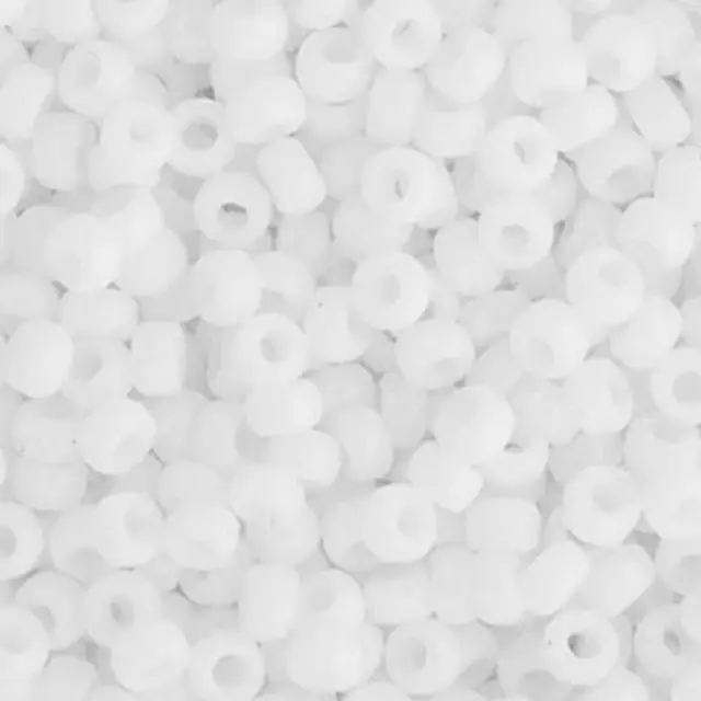 Χάντρα Miyuki Round Rocailles 6/0 - 402F - Matte Opaque White ~10gr