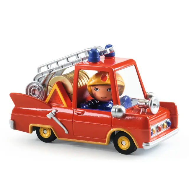 Djeco Crazy Motors Πυροσβεστικό Όχημα με Φιγούρα "Captain Fire" (3+ ετών) 05459 2