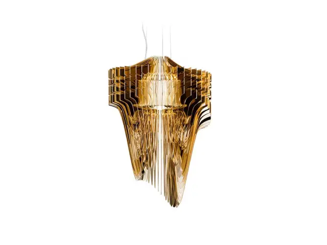 Aria Gold Small Κρεμαστό Φωτιστικό Ø50cm Χρυσό