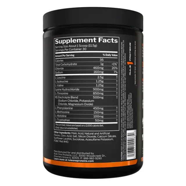 Rule1 Essential Amino 9 Cherry Limeade, 345 g 2