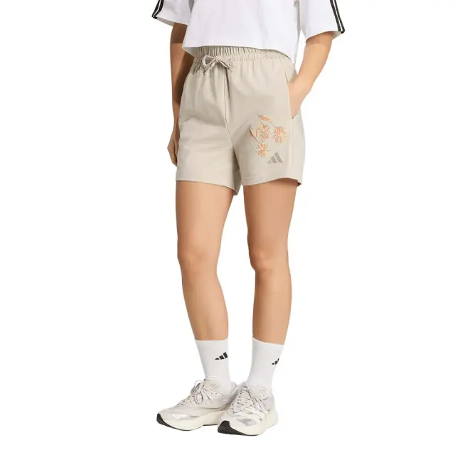 adidas Sportswear Women's 3Stripes Single Jersey Shorts Μπεζ KF1535 (adidas Sportswear)