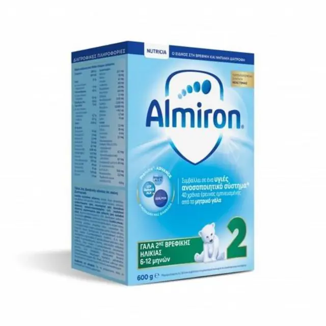 Nutricia | Almiron 2 | Γάλα 2ης Βρεφικής Ηλικίας 6-12 Μηνών | 600g