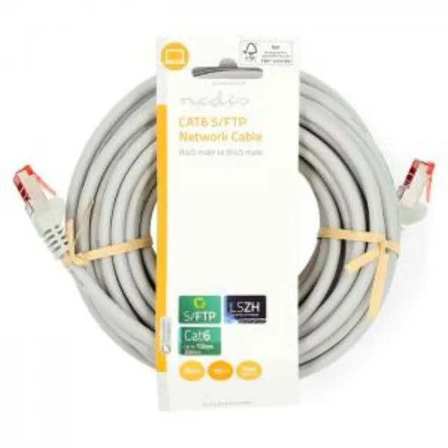 Καλώδιο δικτύου CAT 6, S/FTP, 10m σε γκρι χρώμα. 3
