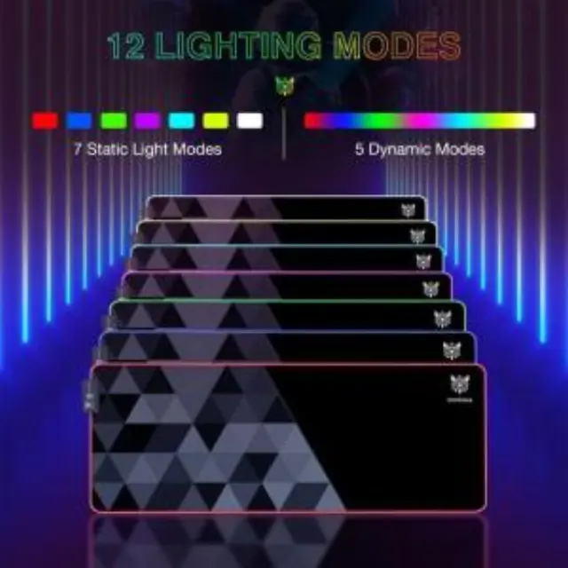 Mousepad Onikuma MP006 RGB Μαύρο (1 τεμ.) N70822 3