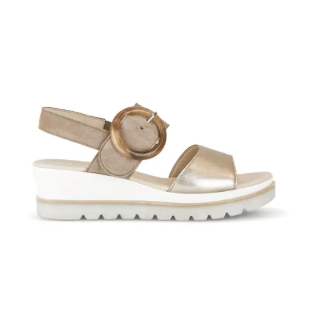 Gabor Πέδιλα Γυναικείο δέρμα/δέρμα Nubuck Μπεζ GAB/64645 62-PUDER