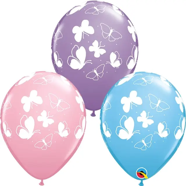 Μπαλόνια Λατέξ με Πεταλούδες /Butterflies 25 τεμ.
