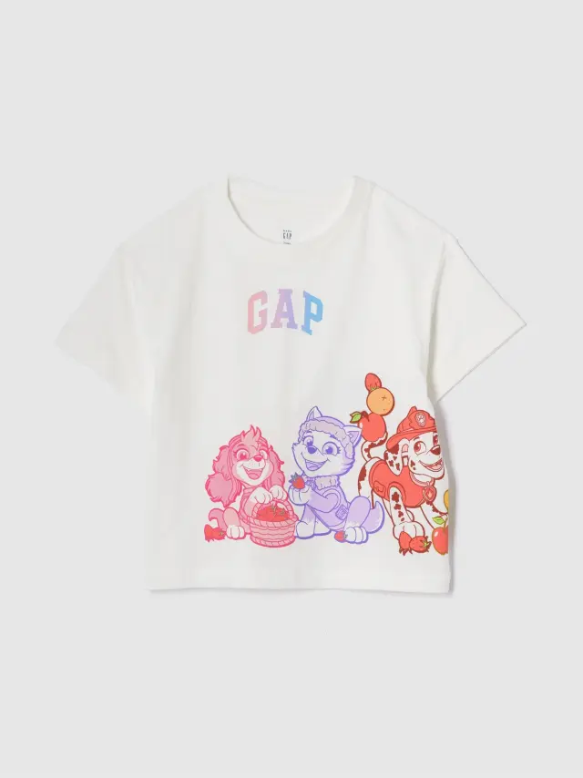 Βρεφική και Νηπιακή Μπλούζα με Paw Patrol Γραφικό new off white - 6-12M