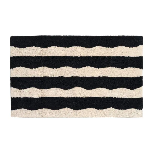 Ταπέτο μπάνιου 50x80 Ivory - Black 0767 Das Home